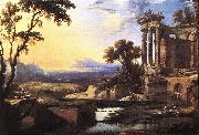 PATEL, Pierre Landscape with Ruins ag Germany oil painting reproduction